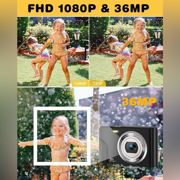 New! Unused! Digital Camera, Camera FHD 1080P 36.0 Mega Pixels Vlogging Camera w - Picture 3 of 15